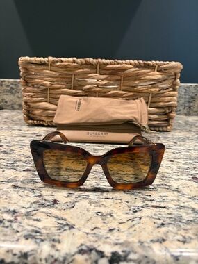 Burberry BE4344 Daisy Tortoiseshell Square Women's Sunglasses